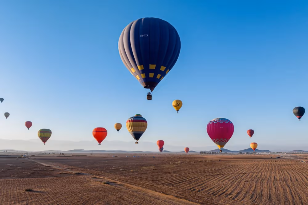 Marrakech Hot Air Balloon Ride at Sunrise 50–60 Min Flight + Breakfast