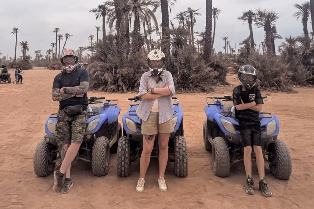 Marrakech Palmeraie Quad Biking 2 Hour with Tea Stop