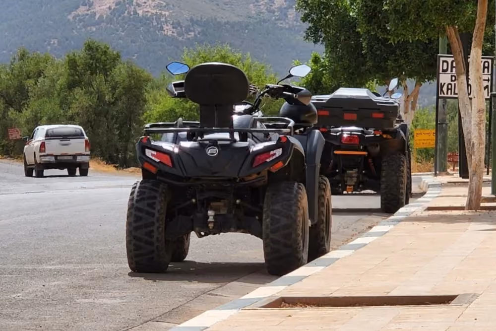 2-Day Ouzoud Quad Expedition Taghia, Demnate & Ait Bougmez + 1 Night Stay